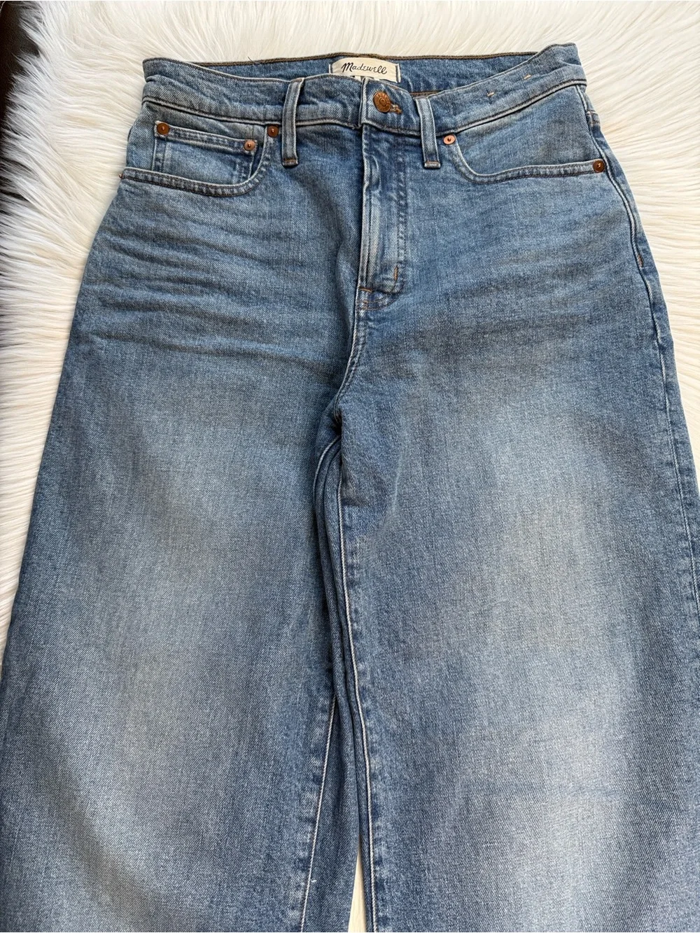 Madewell Perfect Vintage Wide Leg Jeans in Morea Wash - Picture 3 of 9